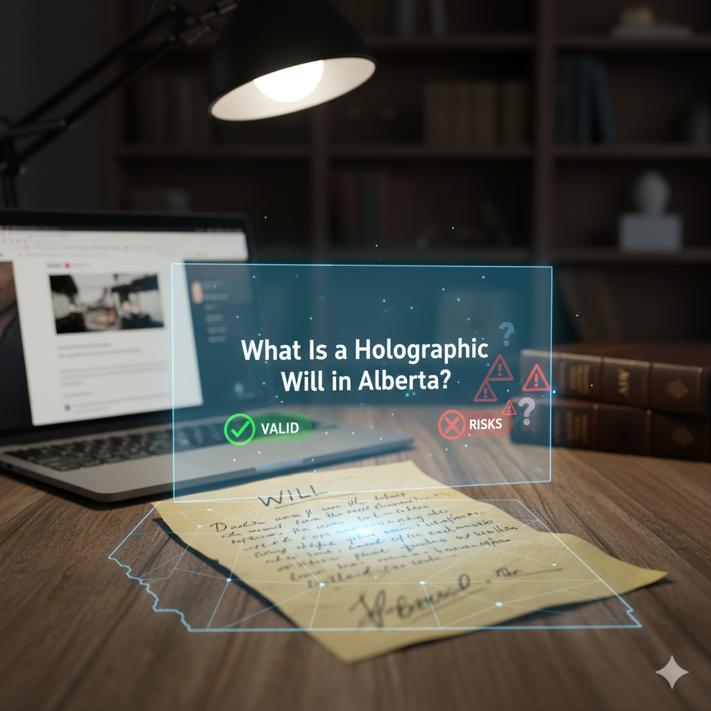 Holographic will alberta